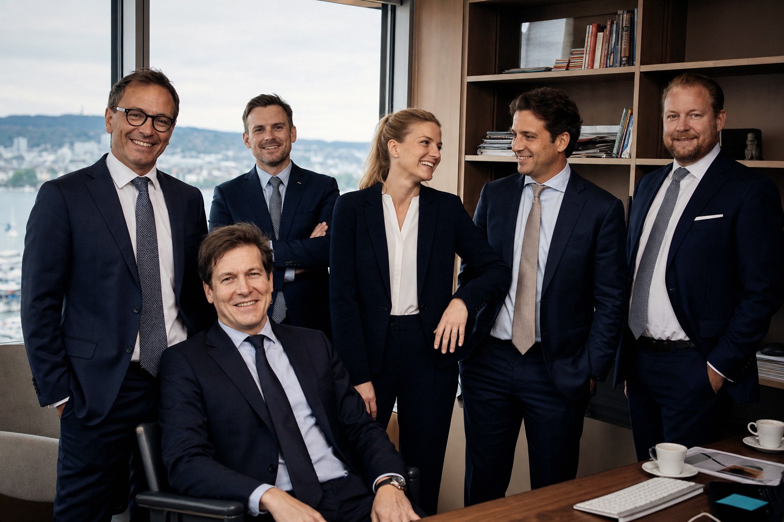 Das Beratungsteam von Prime Equity Partners am Hauptsitz in Zürich